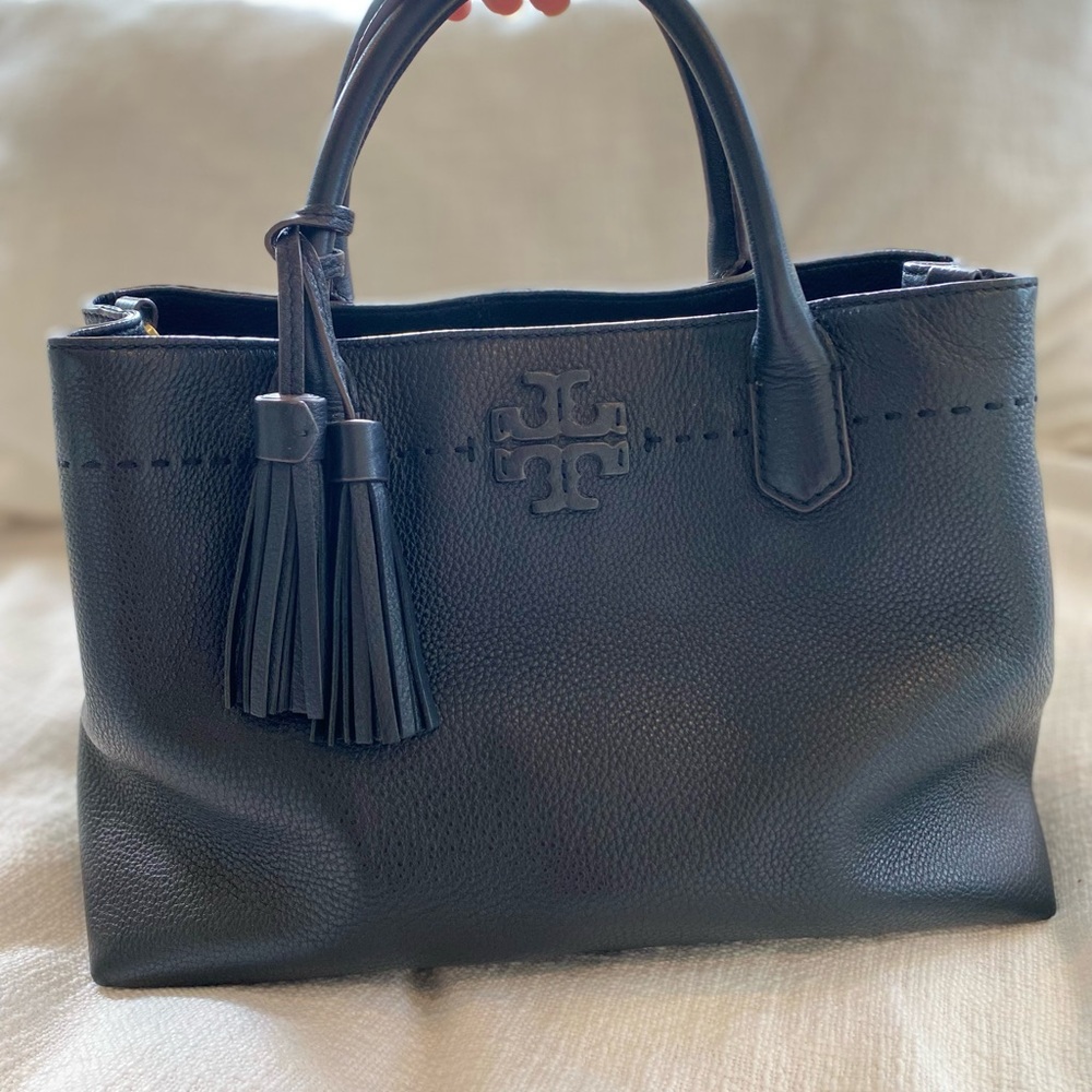 Tory Burch Black Leather Purse - like new!